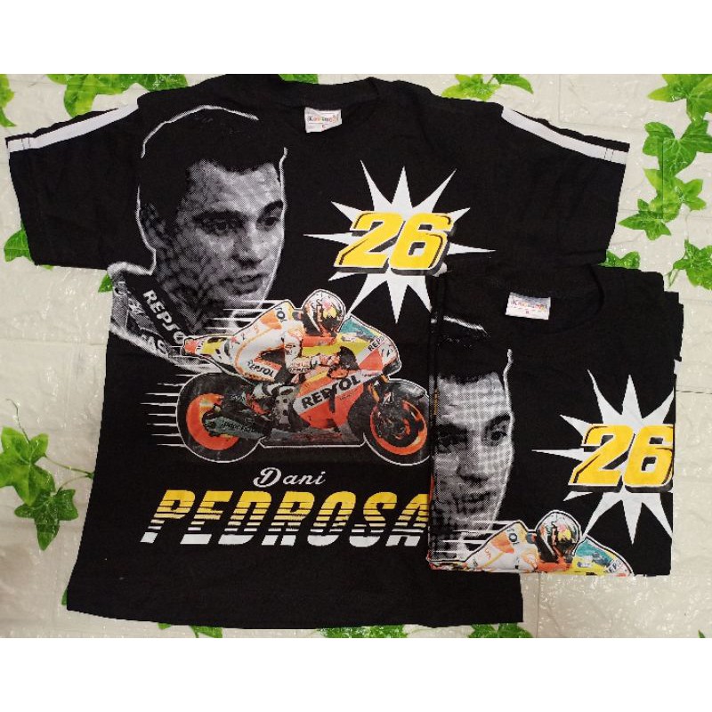 kaos motor gp anak / kaos pedrosa / kaos motor balap / kaos 26 gp / kaos motor GP