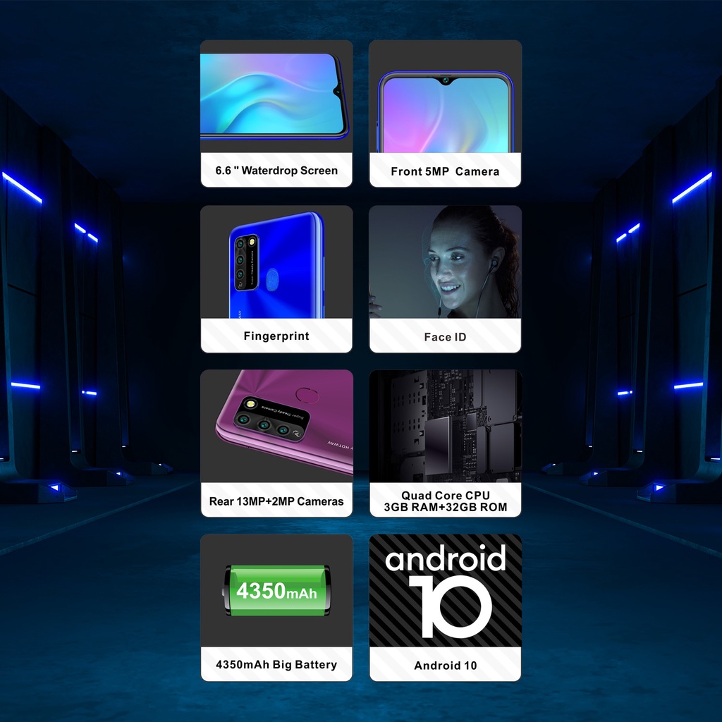 HOTWAV Pearl K3 2021 3GB/32GB Dual SIM Card / Smartphone FHD 6.53