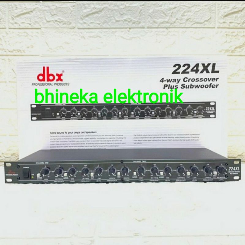 crossover dbx224xl dbx 224xl 224 xl 4way plus subwoofer