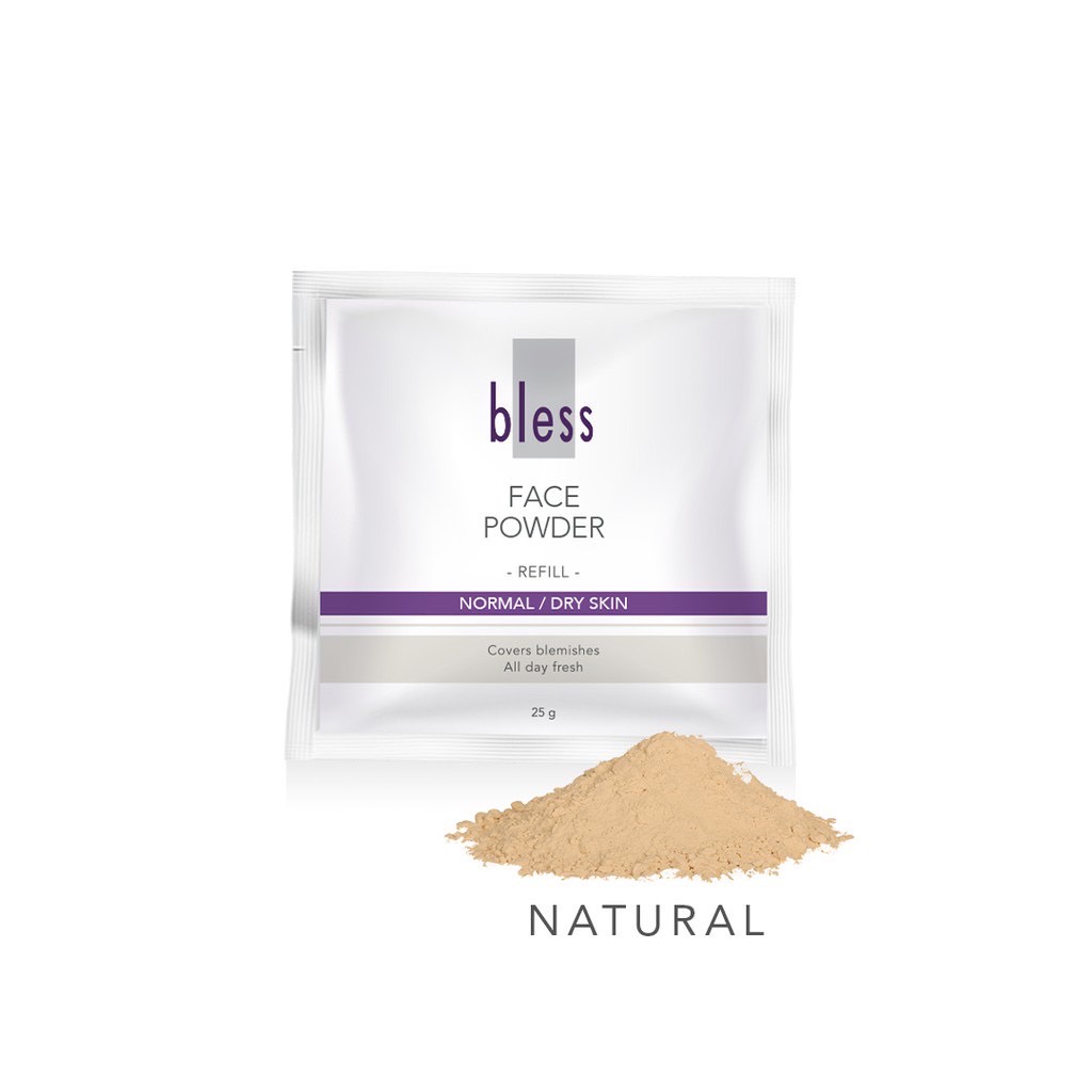 Bless Refill Face Powder 25 Gram  | Bedak Tabur Refill