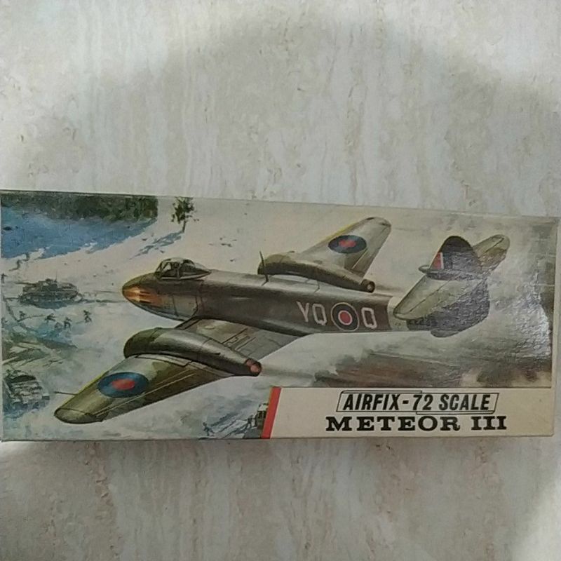 pesawat meteor III airfix 1/72 model kit