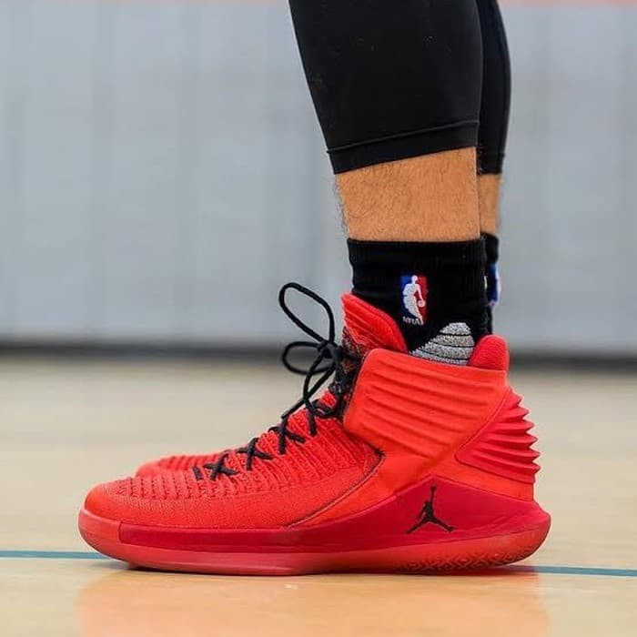 Nike Jordan 32 Rossa Corsa Red Premium  sepatu Basket  Berkualitas