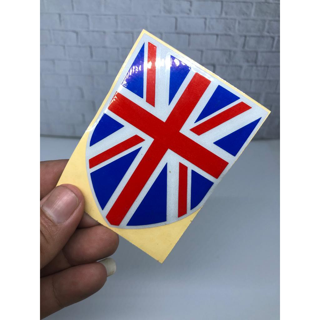 Stiker tameng bendera inggris BROMPTON