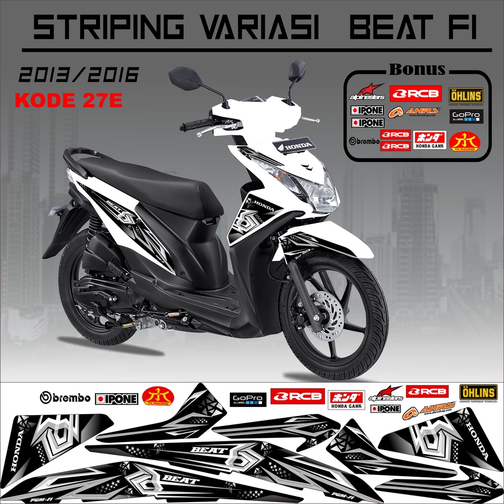 Striping Beat Variasi Stiker Beat Kode 27