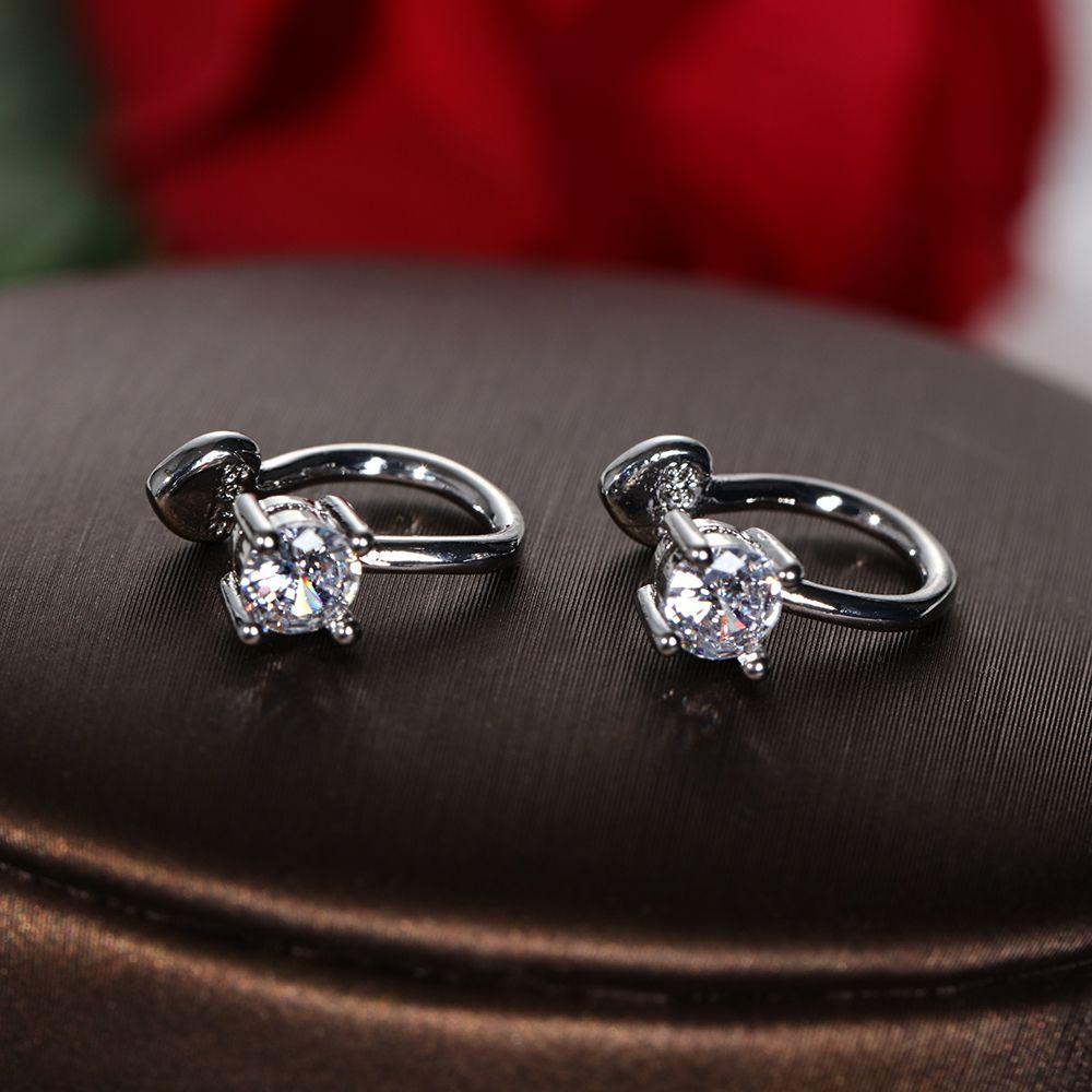 SUYO Zirkon Manset Telinga Fashion Hadiah Perhiasan Pesta Anting Non Piercing