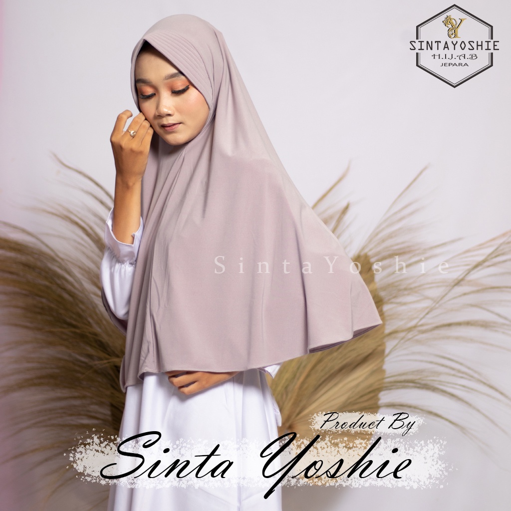 [COD] SintaYoshie -Kerudung Bergo Jersey Pet Jilbab Instan Jersey Jumbo Premium