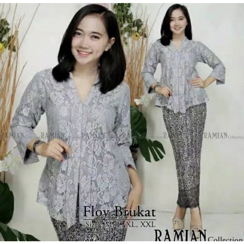 SETELAN KEBAYA KUTUBARU / SETELAN KEBAYA FLOY / SETELAN KEBAYA WISUDA / SETELAN KEBAYA BRUKAT