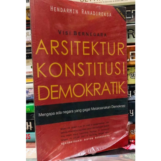 buku bacaan hukum. visi bernegara. arsitektur konstitusi demokratik.
