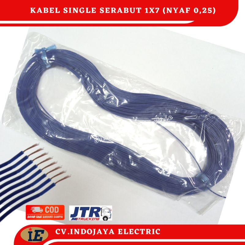 Kabel Serabut Kitani Single 1x7 Nyaf 0,25 mm²