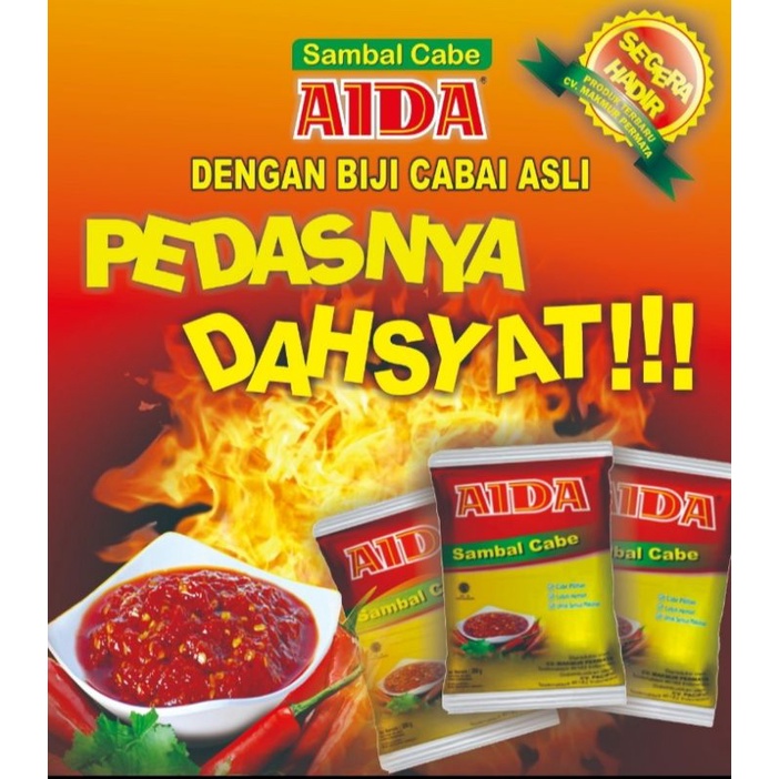 

[NEW]Sambal Cabe AIDA ,Dengan biji cabe Asli,PEDASSS