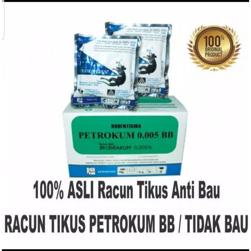 RACUN TIKUS PETROKUM ANTI BAU / RACUN TIKUS MATI KERING TIDAK BAU