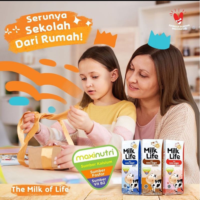 Milk Life susu segar UHT 115ml khusus gosend