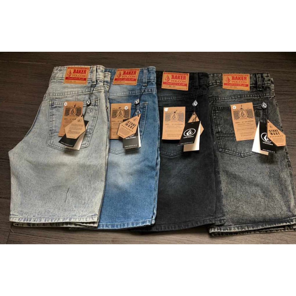 celana pendek pria jeans volcom distro terbaru