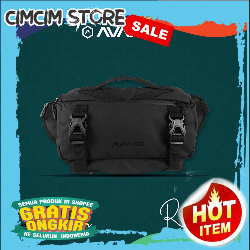 TAS TERBARU TERMURAH / RAMADHAN SALE PROMO TERBARU / AVANDR X2X Black Matte Tas Selempang Pria Multi