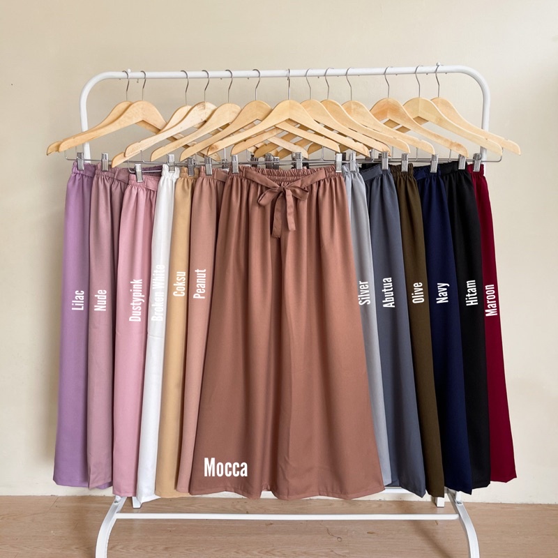 ROK PANJANG PREMIUM / ROK POLOS / ROK PANJANG MOSCREPE PREMIUM / ROK MUSLIM / ROK MURAH