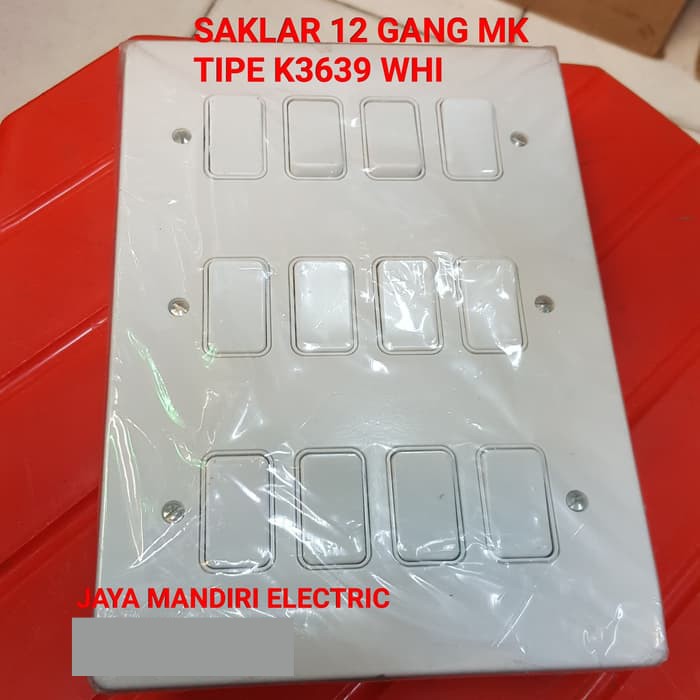 SAKLAR 12 GANG MK K3639 WHI / K 3639 WHI