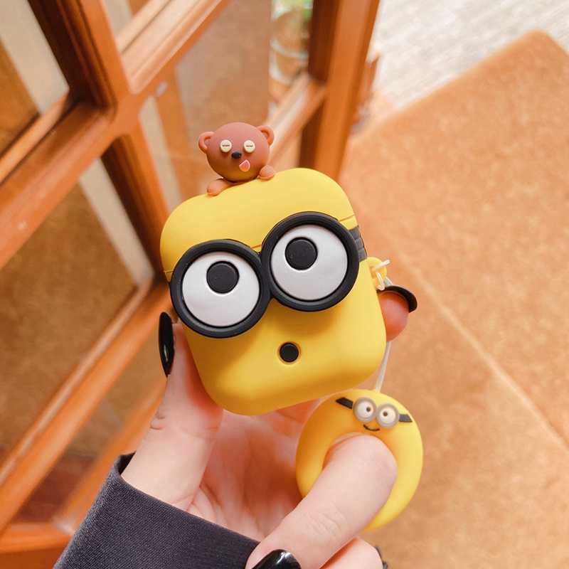 2022 Casing Soft Case Silikon Motif Minions Untuk Airpods 1 / 2 / Pro