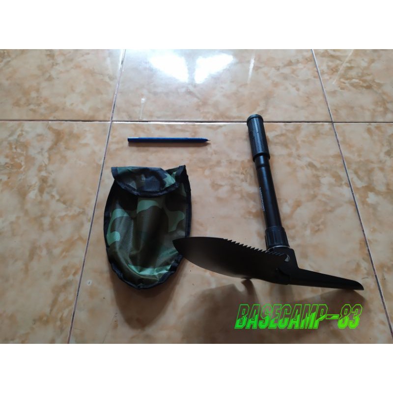 skop pacul lipat portable besi kemping militer kemah cangkul