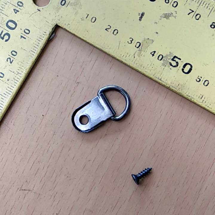 Plat Gantungan Pigura kecil oval hitam