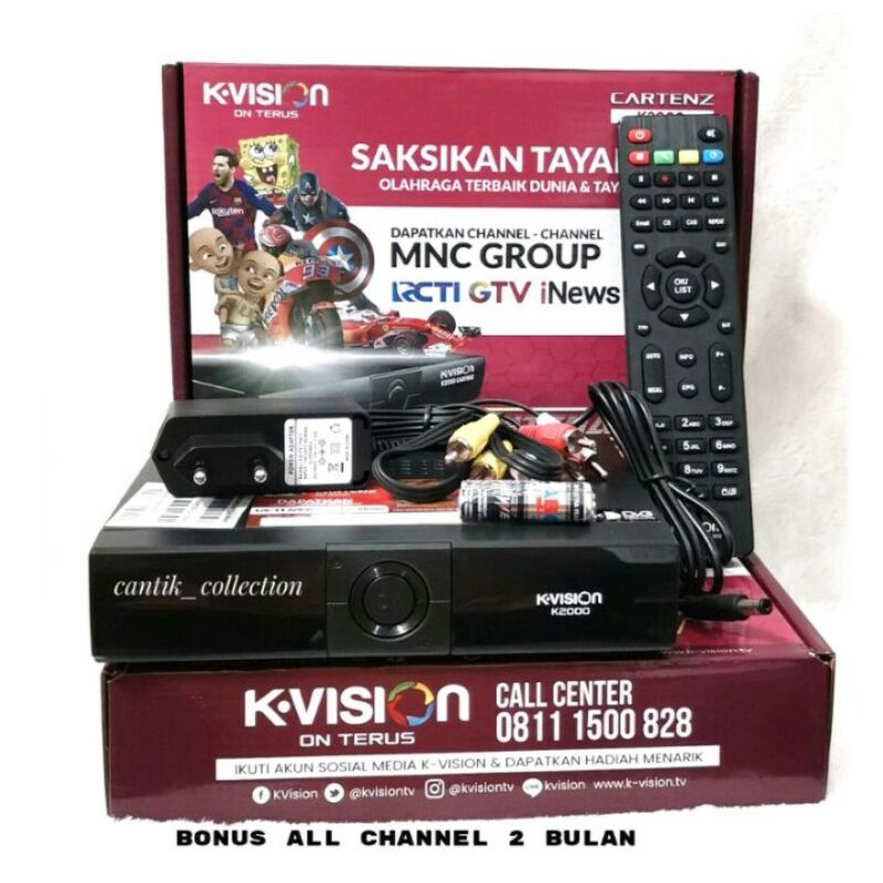 Receiver Kvision K2000 MNC GROUP Cartenz Hybrid -Receiver Kvision