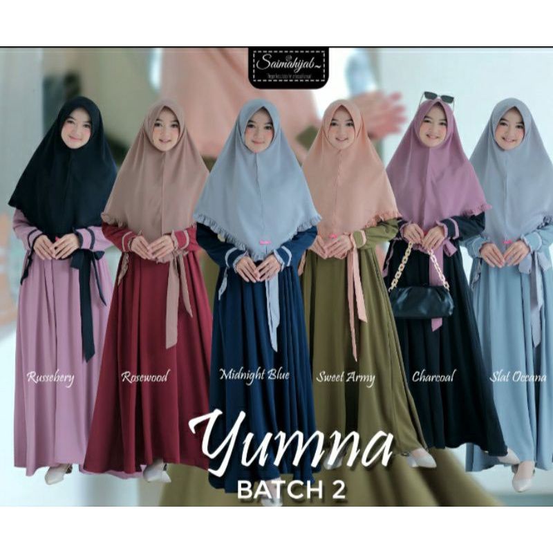 Yumna set hijab by saima hijab