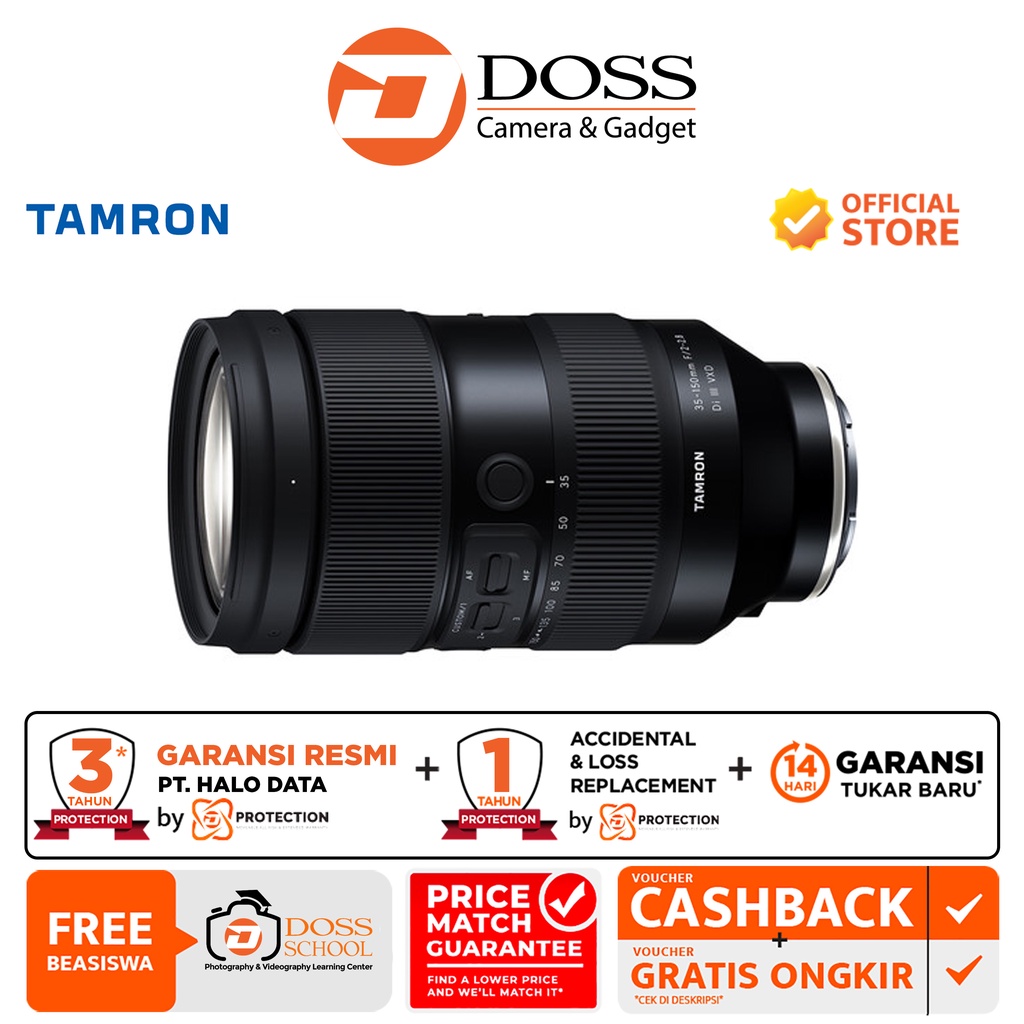 Tamron 35-150mm f2-2.8 Di III VXD Lens for Sony E