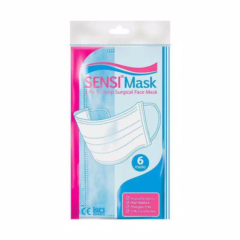 Jual Masker Sensi Earloop ( Isi 6 ) | Shopee Indonesia