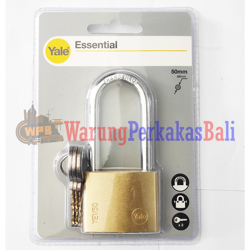 Yale Essential Gembok 50mm Panjang Original Yale Essential Gembok 50mm