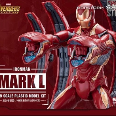 Promo Morstorm Avengers Iron Man Mark L 50 Ironman Reguler Model Kit Figure - Reguler Limited