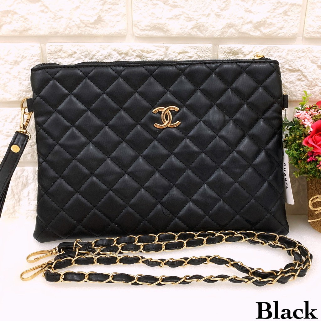 Clutch Clutch Chanel wanita  888 no pom Promo N0C3 Dompet Murah Dompet Make up Dompet Besar Wanita C