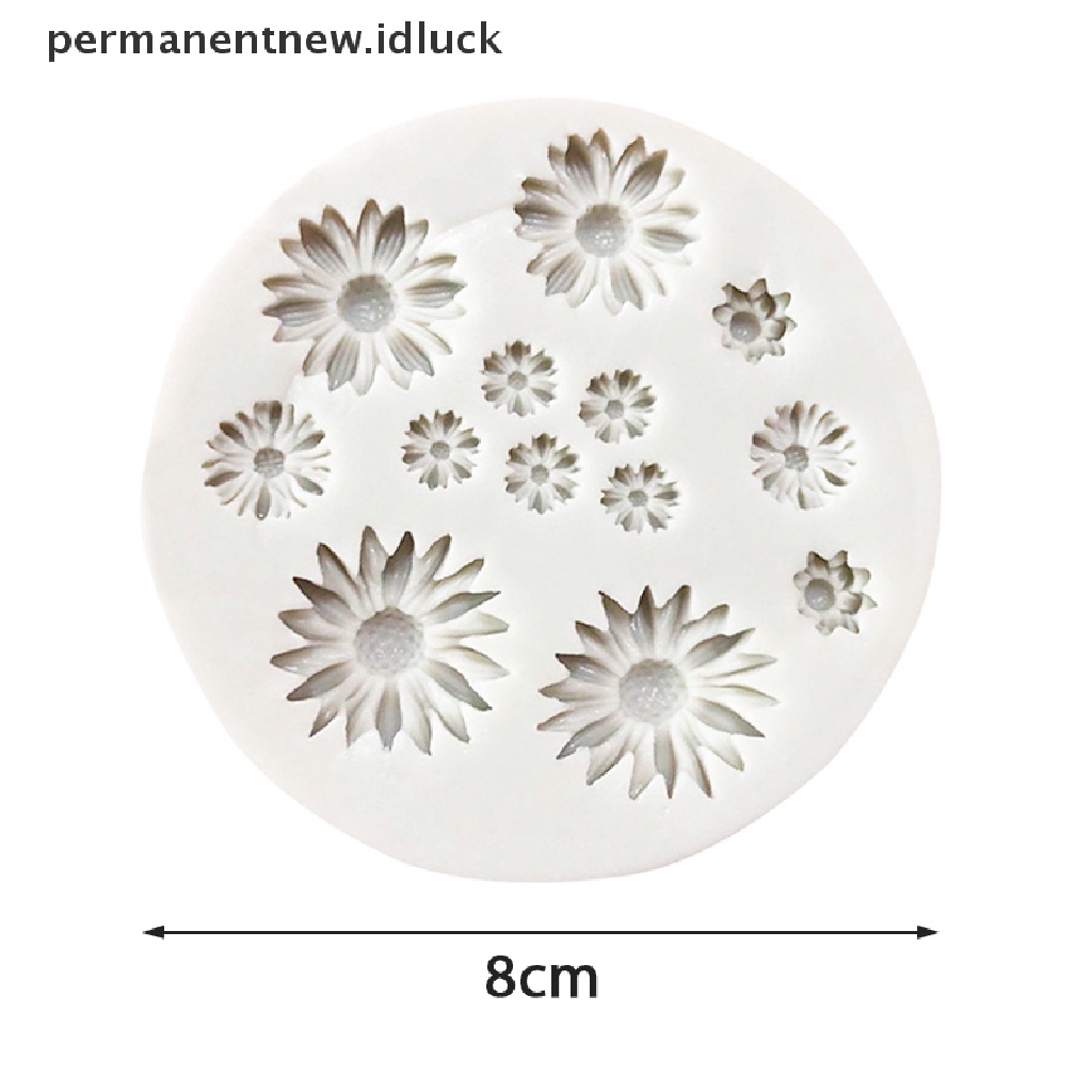 Cetakan Kue Bentuk Bunga Daisy Chrysanthemum Bahan Silikon Untuk Dekorasi