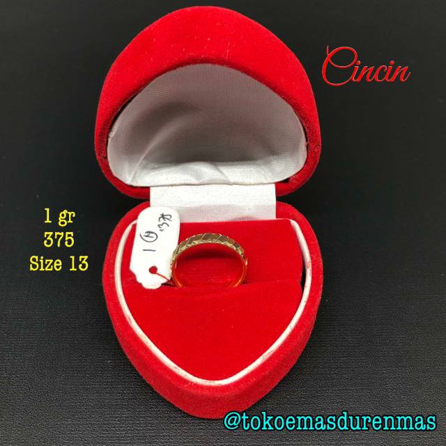 Cincin Emas Asli kadar 375