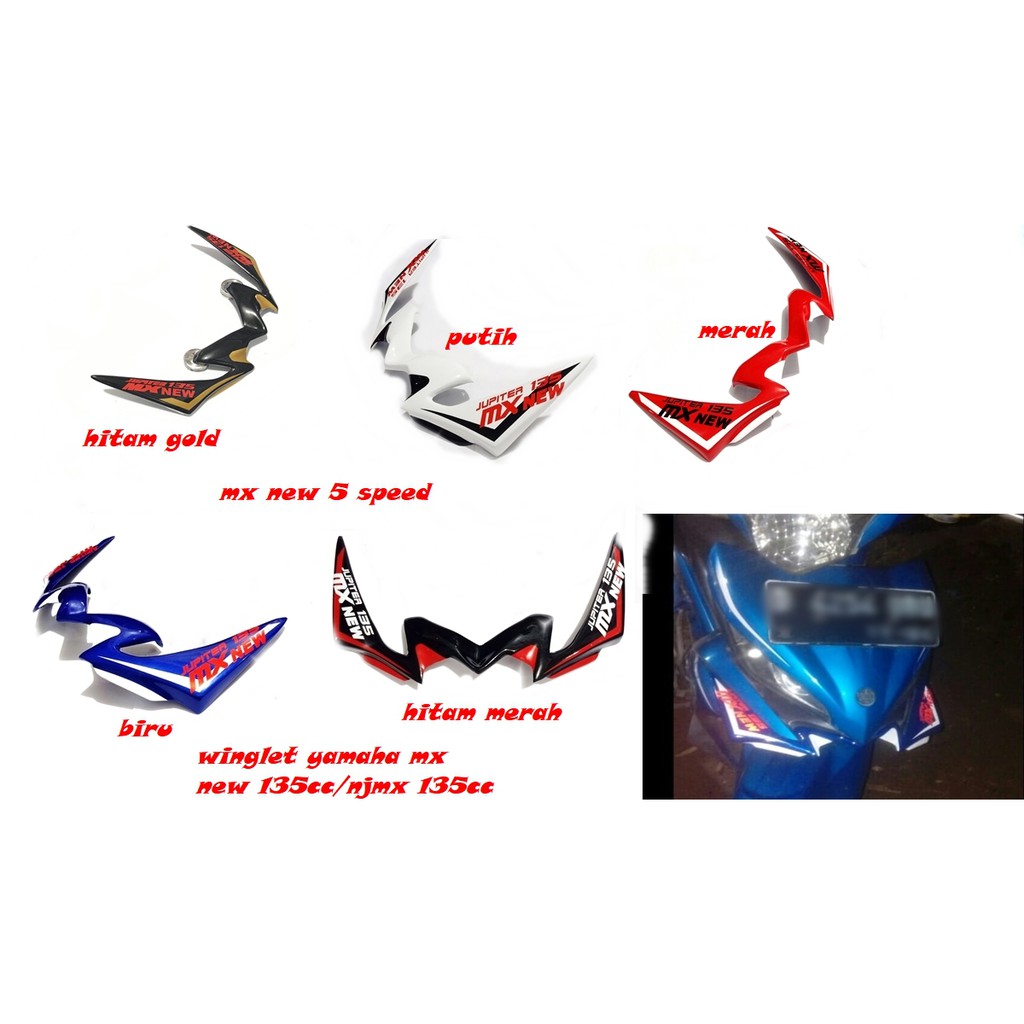 winglet yamaha mx new 135 cc winglet mx new 5 speed NJMX 135CC