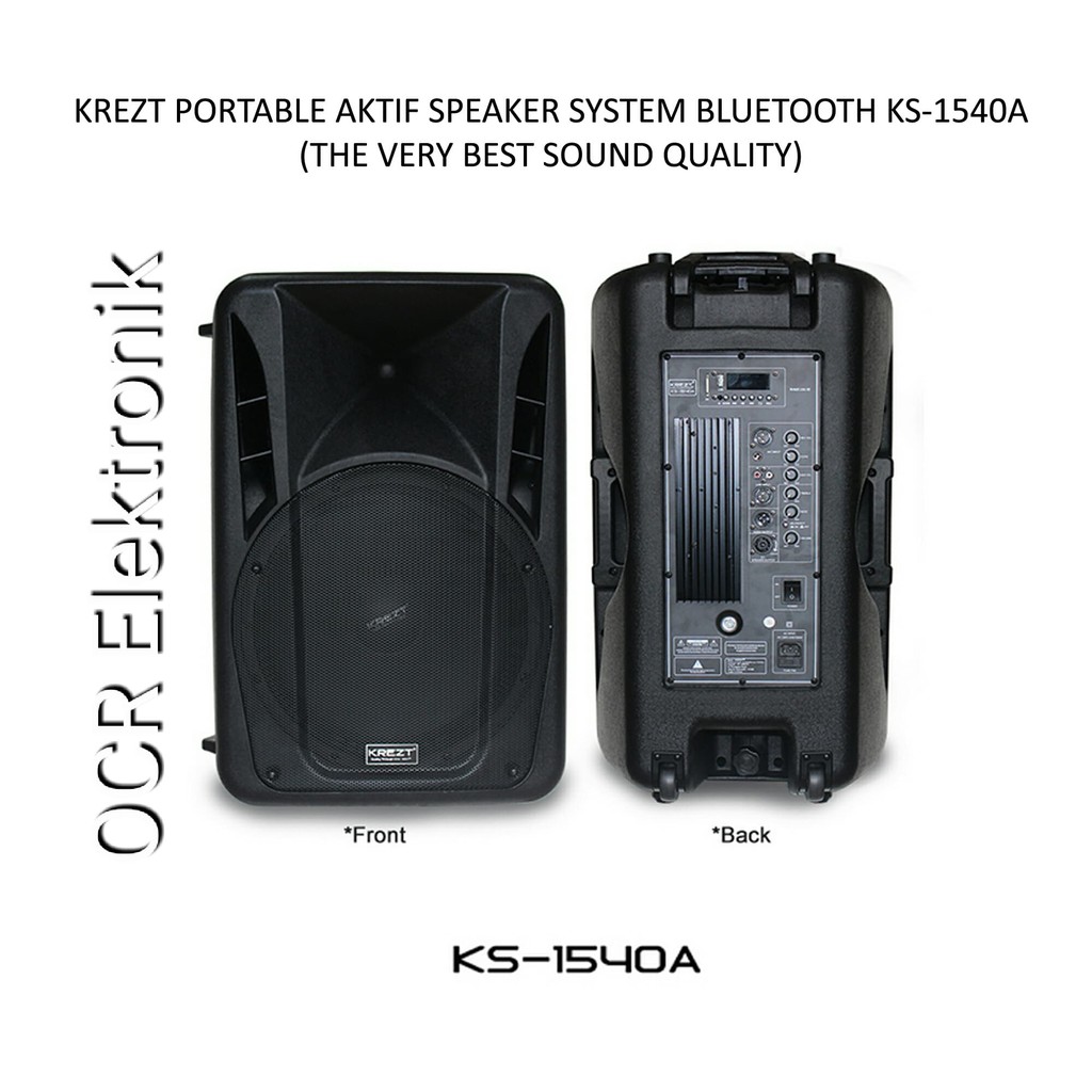 Krezt Aktif Speaker KS-1540A BLUETOOTH (Speaker Aktif 15 Inch)