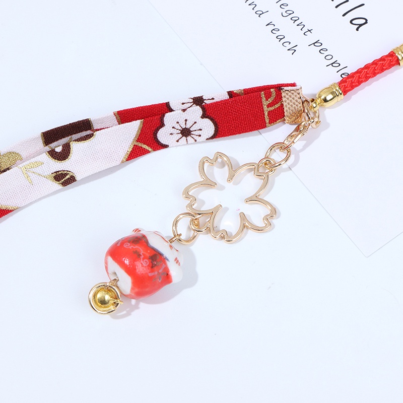 (E2id &amp; &gt; Tali Lanyard Motif Bunga Daisy + Bel Untuk Handphone