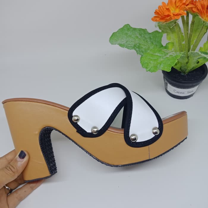 Sepatuafa - High Heels Wanita Silang SDH176 Putih