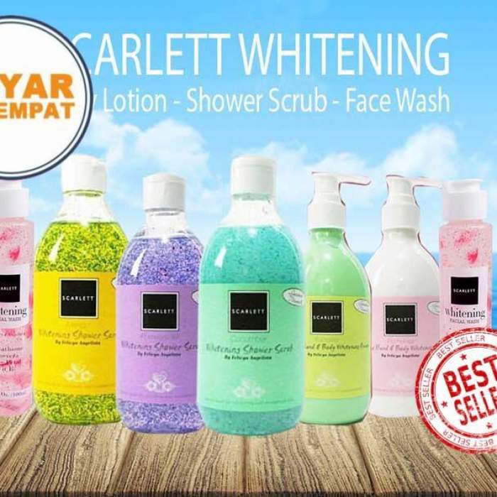 SCARLETT BODY LOTION & SCARLETT SCRUB (PAKET LENGKAP)