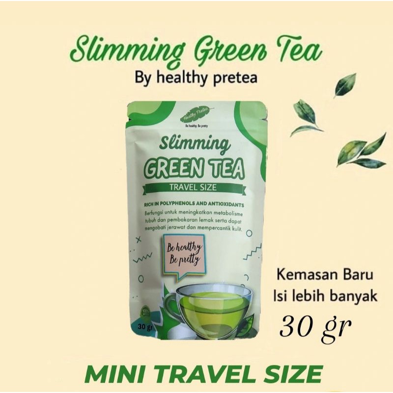 Mini package Slimming Green Tea by Healthy Pretea, Teh Pelangsing Herbal