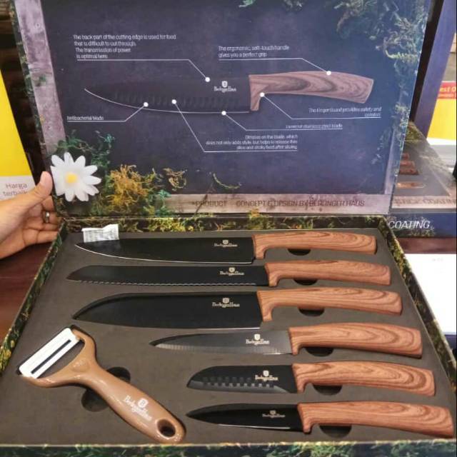 Berlinger Haus 7pcs Knife Set | Shopee Indonesia