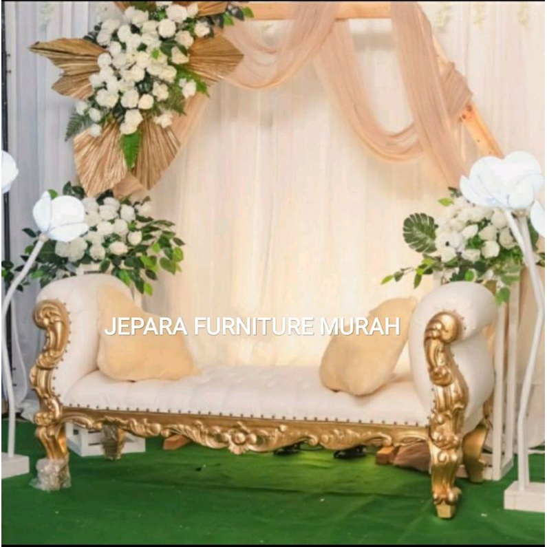 KURSI SOFA STUL SYAHRINI PELAMINAN STOOL MEWAH