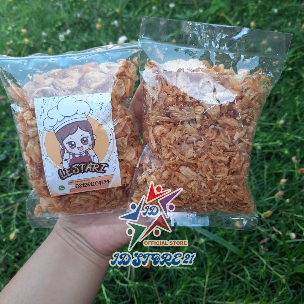 BAWANG GORENG LESTARI 50 GRAM TANPA CAMPUR TEPUNG HALAL