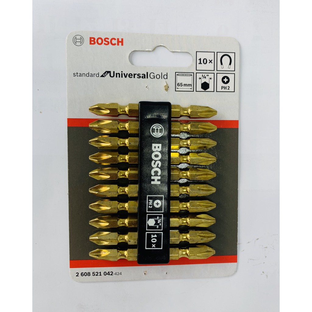 Mata Obeng Angin Plus Plus Bosch untuk Bor Listrik Bor Tangan Magnet PH2 65 mm