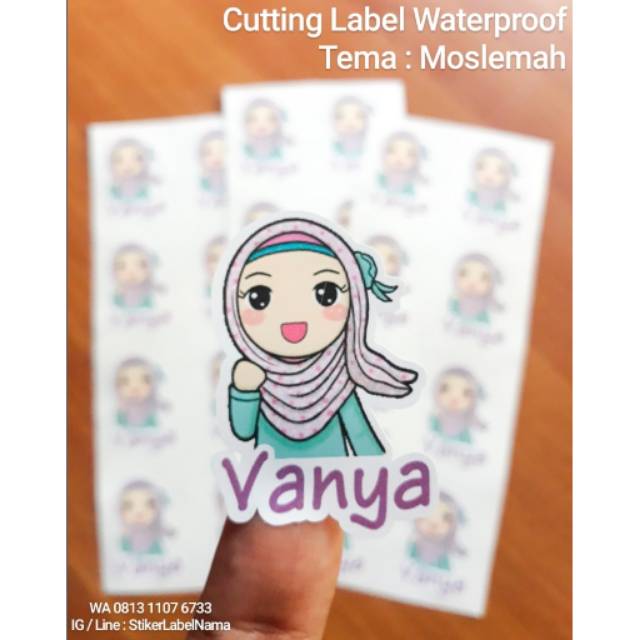 

CUTTING LABEL MOSLEMAH WATERPROOF