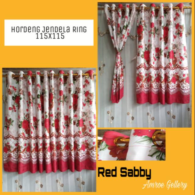 Gorden smokring jendela  red sabby 115x120