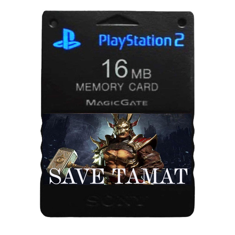 Memory card ps2 Sudah isi Data save Tamat Full 16Mb