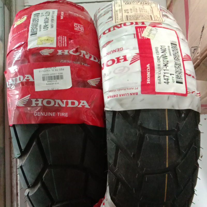 Paket Sepasang Ban Honda ADV 150 Depan+Belakang Tubles 110/80-14 &amp; 130/70-13 Original AHM FEDERAL ADV150 Set Tubeless