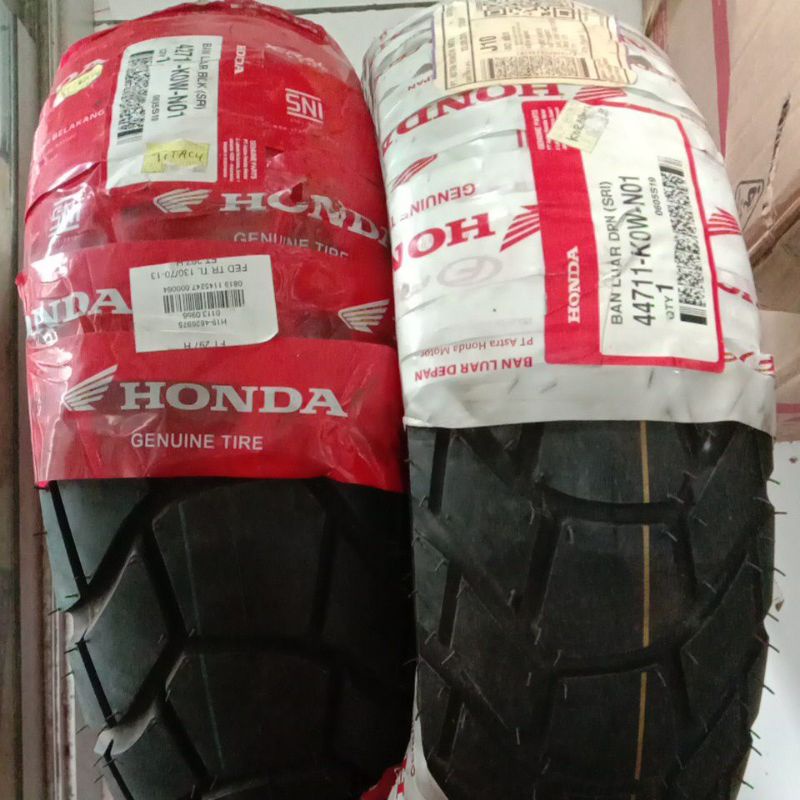 Paket Sepasang Ban Honda ADV 150 Depan+Belakang Tubles 110/80-14 & 130/70-13 Original AHM FEDERAL AD