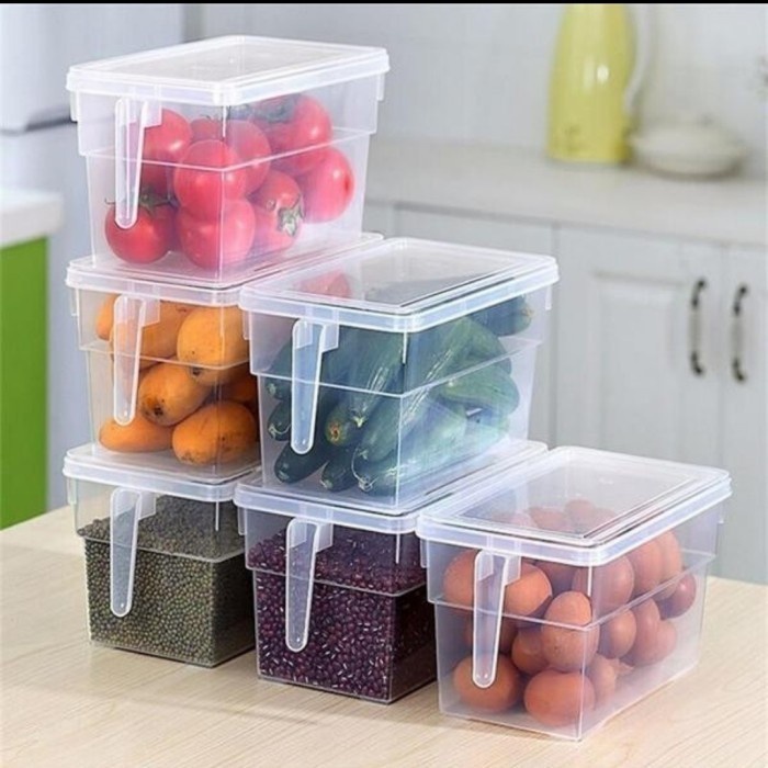 Kitchen Storage Food Box Organizer Kulkas - box Penyimpanan Makan