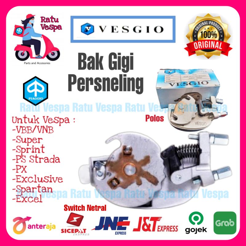 Bak gigi/Persneling Vespa VBB,Super,Sprint,PS,PX,Spartan,Excel VESGIO