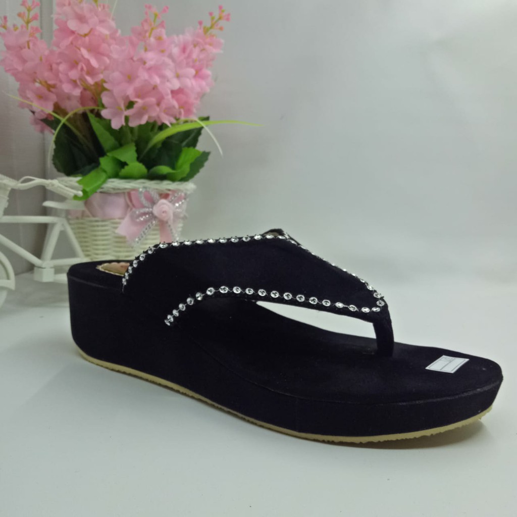 Cafana Sandal Wedges Wanita Jepit SDW88 Flip Flop & Sandals-7